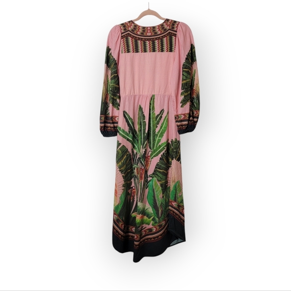 Farm Rio Amazonia Dress Linen Blend - Picture 4 of 8